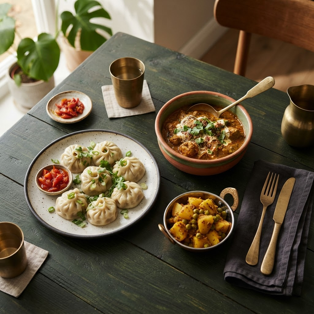 A beautifully plated restaurant meal
